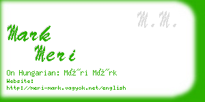 mark meri business card